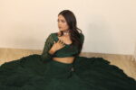 Green 56 Kali Lehenga Set of 3 - Image 4