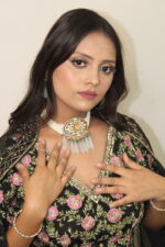 Black 56 kali Hand Embroidery Lehenga Set - Image 4